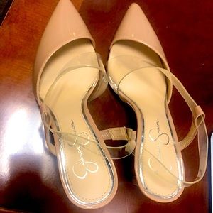 Women’s trendy Jessica Simpson slide on slipper pumps